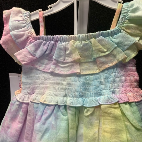 Off the Shoulder Tie Dye Dress - Picture 5 of 7